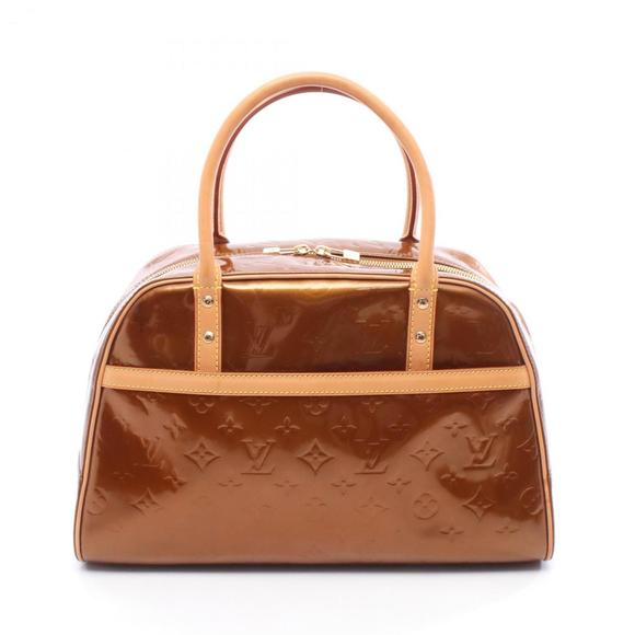 Louis Vuitton Tompkins Square Handbag in Vernis Leather, Brown, Women's, M91103 - Picture 1 of 12